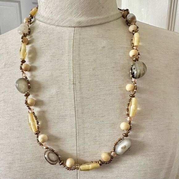 Agate beaded necklace - Picture 1 of 12